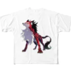 SCL_UMA_Crew_ProjectのデジタルUMA：ジェヴォーダンの獣 Beast of gevaudan フルグラフィックTシャツ