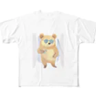 さとうさしみ。のメガネっクマ② フルグラフィックTシャツ