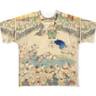 浮世絵ショップ のどぐろ　UKIYOE SHOP NODOGUROの相撲　東海道　浪花天保山 / Tokaido Naniwa Tempozan フルグラフィックTシャツ