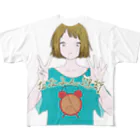 ななふん遅刻オリジナルグッズのななふん遅刻 メインアート フルグラフィックTシャツ