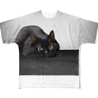 きぶんやガレージの猫のまるちゃん フルグラフィックTシャツ
