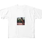 karakentobiuoch43のバスケティラノ All-Over Print T-Shirt