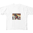 yo_yo_0903の筋トレをする恐竜 All-Over Print T-Shirt