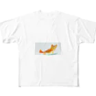 Creator_Dad-crocodileのキュートな子猫のイラスト フルグラフィックTシャツ