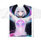 ほっこりアニメマートのかわいいイラストグッズ フルグラフィックTシャツ