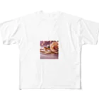 emeralのゴールドリボンエレガンスローズ All-Over Print T-Shirt