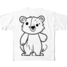 ファンシーTシャツ屋のあれっ?くっま? All-Over Print T-Shirt