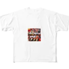 テケテケのポップな錦鯉 All-Over Print T-Shirt