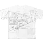 nawonkoのBARの見取り図 All-Over Print T-Shirt