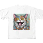 washi-and-washichanのゲス猫 All-Over Print T-Shirt