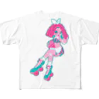 TOPOFF DONUTSのTOPOFF GIRL フルグラフィックTシャツ