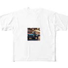 araiguma_shopのカーレースに参加しているアライグマ All-Over Print T-Shirt