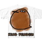 mimi-mirinのキングペンギンのひな フルグラフィックTシャツ
