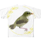 やちよ｜リアル鳥イラストのウグイスのヒナちゃん All-Over Print T-Shirt