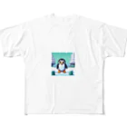 ulyssespomatsの冒険しているペンギン フルグラフィックTシャツ