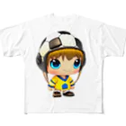 ぱんだまんのサッカー大好き！ フルグラフィックTシャツ