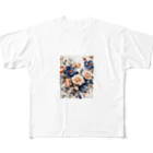 Lemon teaの花々・渋 All-Over Print T-Shirt