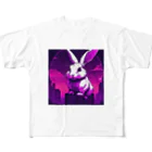animal_worldの街を支配する大王ウサギ All-Over Print T-Shirt