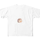 ai美女ショップのちっちゃなﾊﾘﾈｽﾞﾐ🦔ホグオ All-Over Print T-Shirt