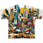 HappyHub Online ShopのNew York City フルグラフィックTシャツ