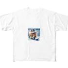 Niina24の白猫探偵の冬休み All-Over Print T-Shirt