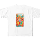 piyomingoの金運2倍✌️龍神くん All-Over Print T-Shirt