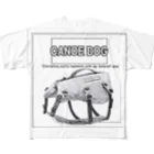 rokkakukikakuのCANOE　DOG　ライフジャケット フルグラフィックTシャツ