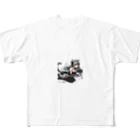 cray299の闘う猫メイド🐾5 フルグラフィックTシャツ