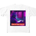 THE NOBLE LIGHTのCats of the Future All-Over Print T-Shirt