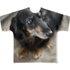 Kawaii-Animaru-Storeの犬 All-Over Print T-Shirt