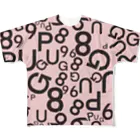 pug 89のパグ　ロゴ All-Over Print T-Shirt