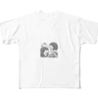 花鳥風月の対面ハリネズミ All-Over Print T-Shirt