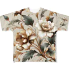 masa_innovatorのElegant Florals フルグラフィックTシャツ