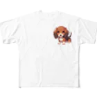 Dog Selectionのミニチュアダックス　女の子　アイテム All-Over Print T-Shirt