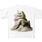 CHURATHEのJapanyan-ochamaro フルグラフィックTシャツ