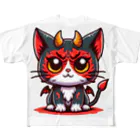 zuuu-の！結構強い悪魔にゃんこ！ All-Over Print T-Shirt