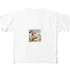 天使の館の琴を奏でる天使 All-Over Print T-Shirt