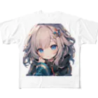 honoka_tの見つめる美少女 フルグラフィックTシャツ