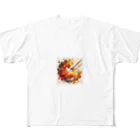 Simple Design Worksのイエベ秋 フルグラフィックTシャツ