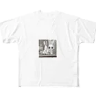 HIROHITOの闇うさぎ All-Over Print T-Shirt