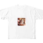 Minaのスリスリくん フルグラフィックTシャツ