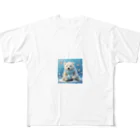 りんりんの可愛いシロクマちゃんショップ　かわいいよ！の白くま All-Over Print T-Shirt