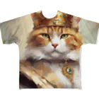 esmeralda64のブルーダイヤモンドの猫王 All-Over Print T-Shirt