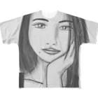 Logic RockStar のMonotone Girl All-Over Print T-Shirt