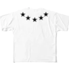 おもしろいTシャツ屋さんの5STAR　★　☆　ほし　星　 All-Over Print T-Shirt