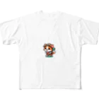 BinaryStoreの冒険好きな猫 All-Over Print T-Shirt