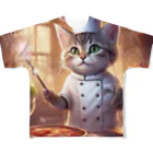 キャリーのcooking猫 フルグラフィックTシャツ