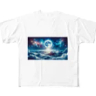 UGVVCPCの" Outer space seen from above the clouds (1) "　　(  雲の上から見た宇宙（1）) フルグラフィックTシャツ