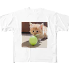 SkyBlueのもふもふな子猫 All-Over Print T-Shirt