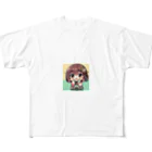 takecooの和服女子 All-Over Print T-Shirt